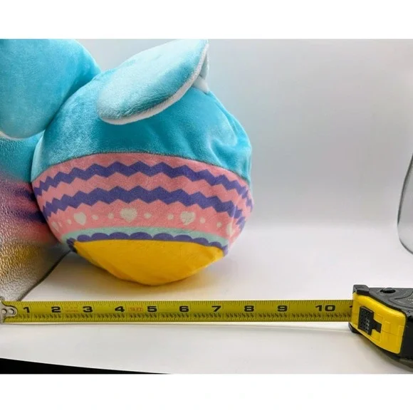 Eolo Lil' Biggie Bouncerz Easter Blue Bunny Inflatable Plush Toy BEAS002-BB 8" - Picture 6 of 10